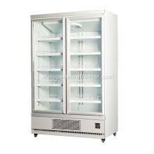 Double Door Freezer Drink Visi Cooler للبيع
